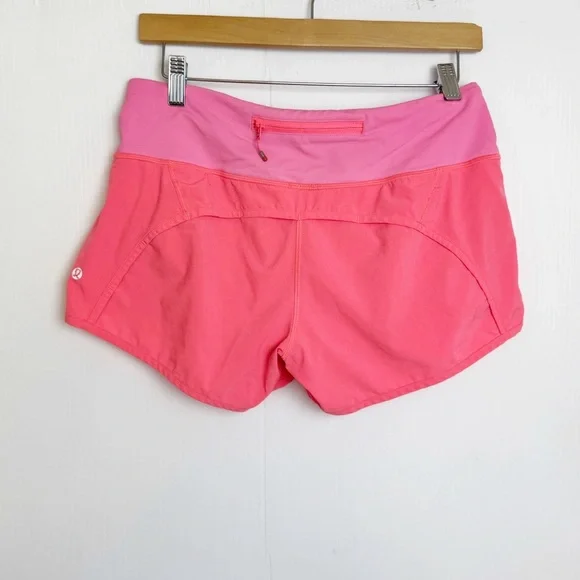 Lululemon run times running shorts hot pink Size 6 - Picture 3 of 8
